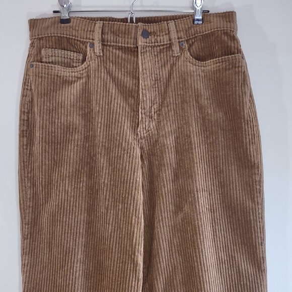 EUC Lands' End High Waist Wide Leg Corduroy Pants/Jeans Women's Size 12 - Picture 6 of 12